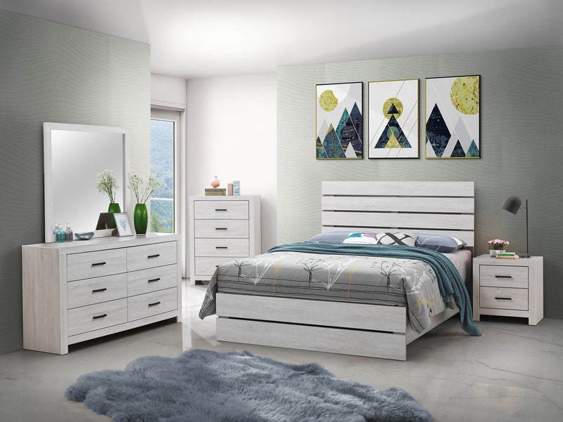 Brantford 2-drawer Nightstand Coastal White - 207052