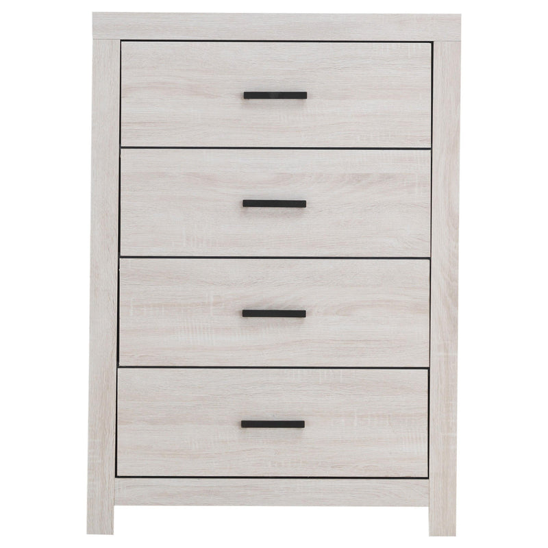 Brantford 4-drawer Bedroom Chest Coastal White - 207055
