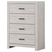 Brantford 4-drawer Bedroom Chest Coastal White - 207055
