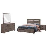 Brantford 4-piece Eastern King Bedroom Set Barrel Oak - 207040KE-S4