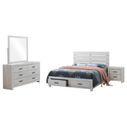 Brantford 4-piece Eastern King Bedroom Set Coastal White - 207050KE-S4