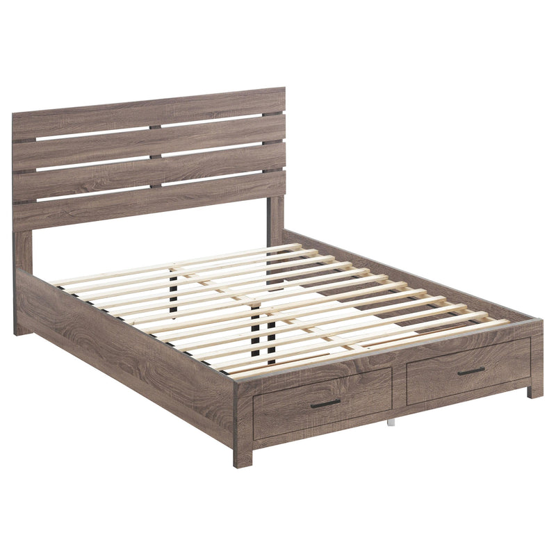 Brantford 5-piece Eastern King Bedroom Set Barrel Oak - 207040KE-S5