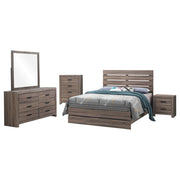 Brantford 5-piece Eastern King Bedroom Set Barrel Oak - 207041KE-S5