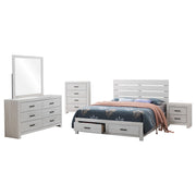 Brantford 5-piece Eastern King Bedroom Set Coastal White - 207050KE-S5