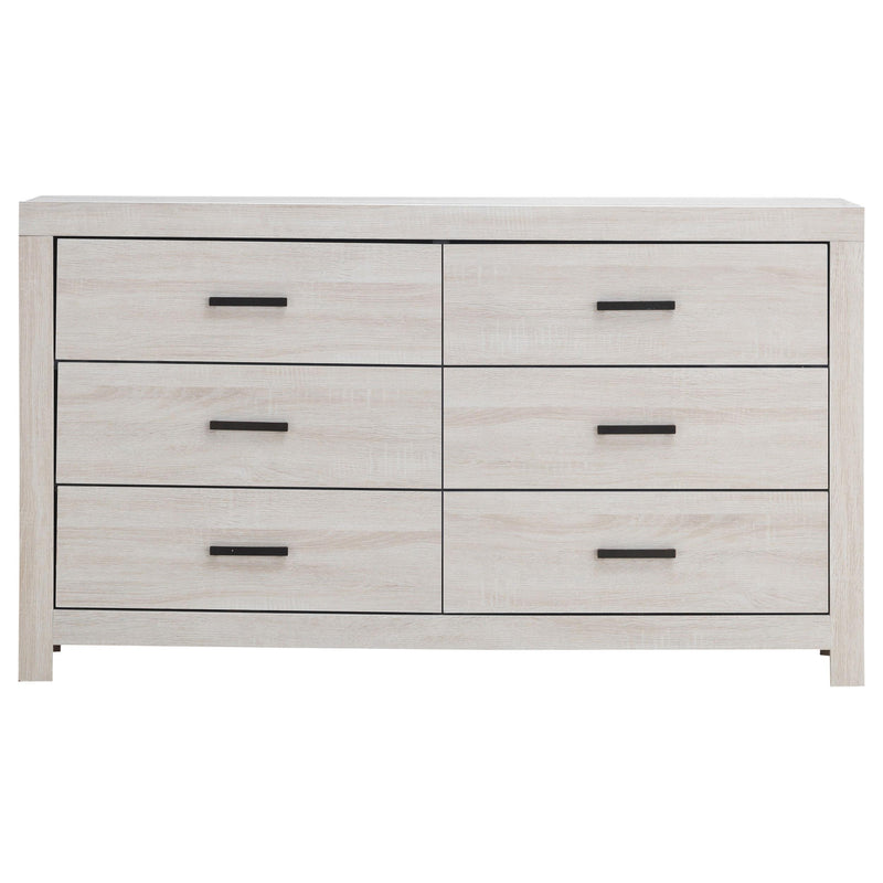 Brantford 6-drawer Dresser Coastal White - 207053
