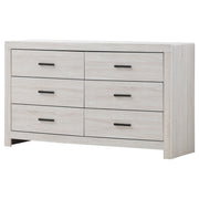 Brantford 6-drawer Dresser Coastal White - 207053