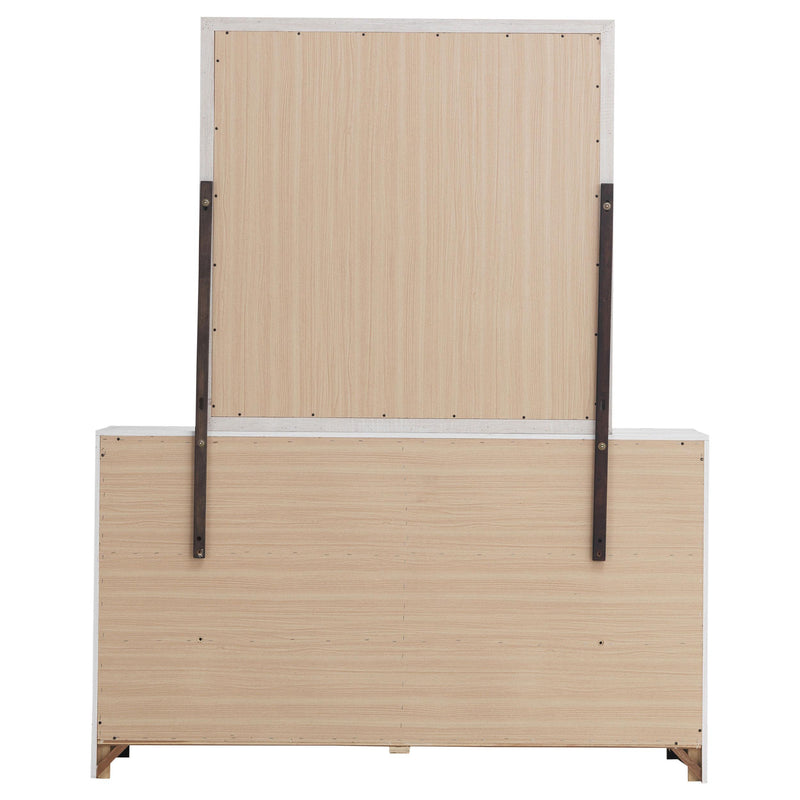Brantford 6-drawer Dresser with Mirror Coastal White - 207053M
