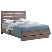 Brantford Wood Eastern King Panel Bed Barrel Oak - 207041KE