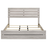 Brantford Wood Eastern King Panel Bed Coastal White - 207051KE