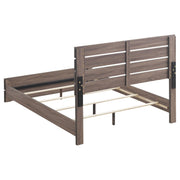 Brantford Wood Queen Panel Bed Barrel Oak - 207041Q