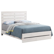 Brantford Wood Queen Panel Bed Coastal White - 207051Q
