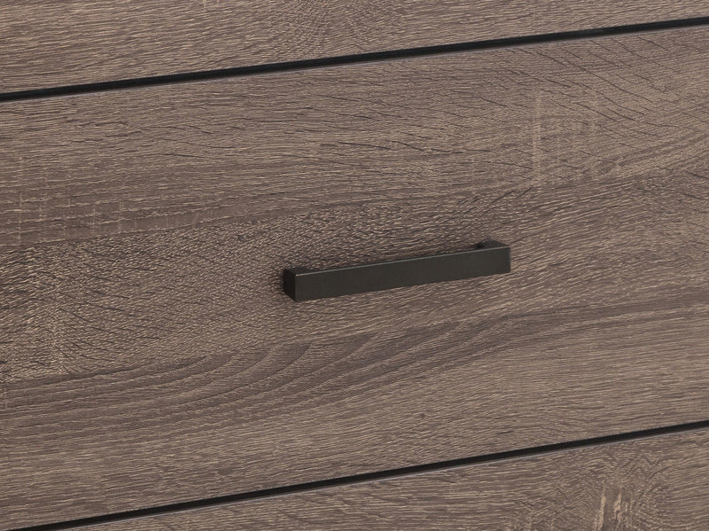 Brantford Wood Queen Storage Panel Bed Barrel Oak - 207040Q