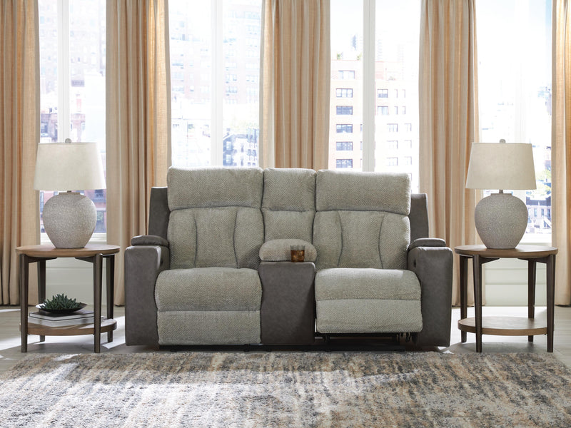 Branthorpe Sisal Power Reclining Loveseat with Console - PC6320418