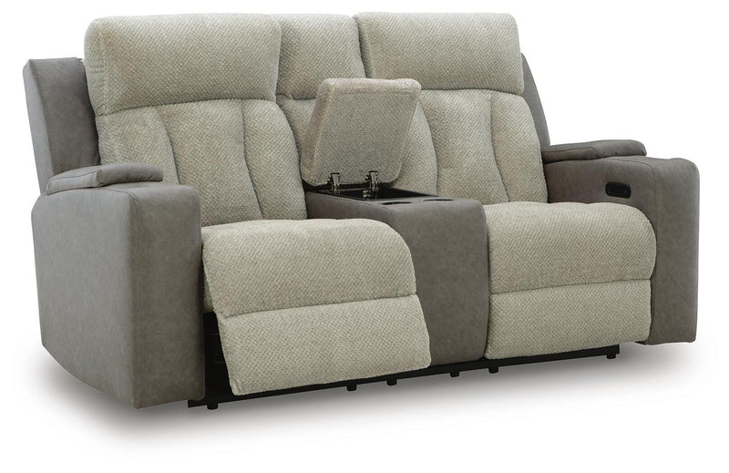 Branthorpe Sisal Power Reclining Loveseat with Console - PC6320418