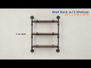 Brantley Wall Rack W/2 Shelves - AC00735