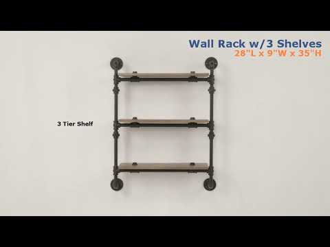 Brantley Wall Rack W/2 Shelves - AC00735