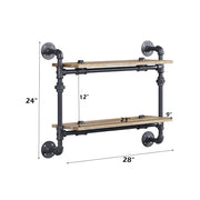 Brantley Wall Rack W/2 Shelves - AC00735