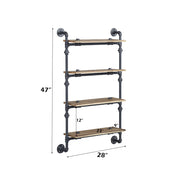 Brantley Wall Rack W/4 Shelves - AC00737