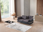 Bravo 3-pieces (Sofa & Loveseat & Chair) Livingroom Set Black in Black - 101-BRA-ZENA-321