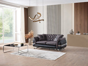 Bravo 3-pieces (Sofa & Loveseat & Chair) Livingroom Set Black in Black - 101-BRA-ZENA-321