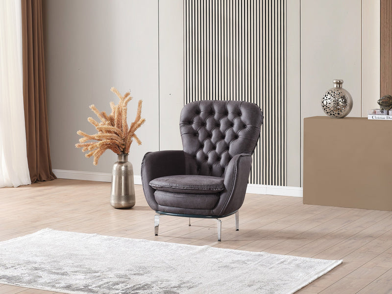 Bravo 3-pieces (Sofa & Loveseat & Chair) Livingroom Set Black in Black - 101-BRA-ZENA-321