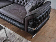 Bravo 3-pieces (Sofa & Loveseat & Chair) Livingroom Set Black in Black - 101-BRA-ZENA-321