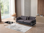 Bravo 3-pieces (Sofa & Loveseat & Chair) Livingroom Set Black in Black - 101-BRA-ZENA-321