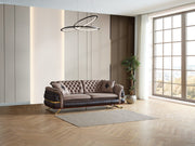 Bravo 3-pieces (Sofa & Loveseat & Chair) Livingroom Set Brown in Brown - 101-BRA-ZENV-321