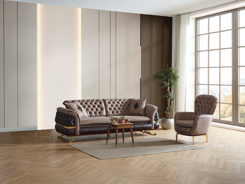 Bravo Convertible Sofa Brown in Brown - 101-BRA-ZENV-3