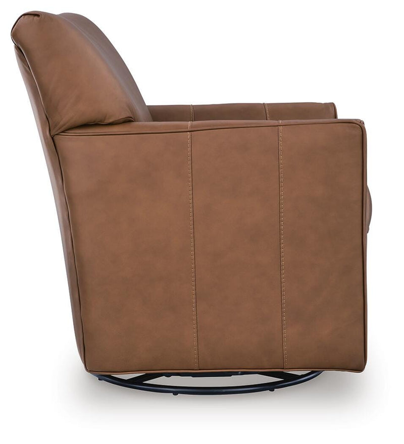 Braydunn Caramel Swivel Glider Accent Chair - A3000821