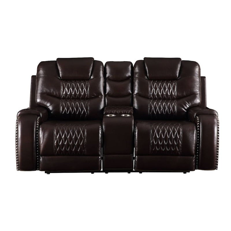 Braylon Motion Loveseat W/Console - 55416