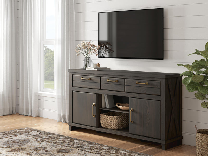 Brazen Valley Dark Brown 71" TV Stand - W2648-268