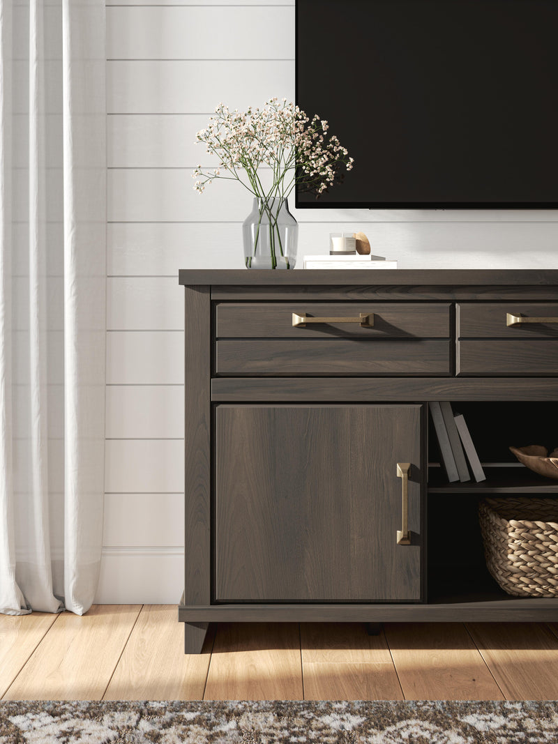 Brazen Valley Dark Brown 71" TV Stand - W2648-268