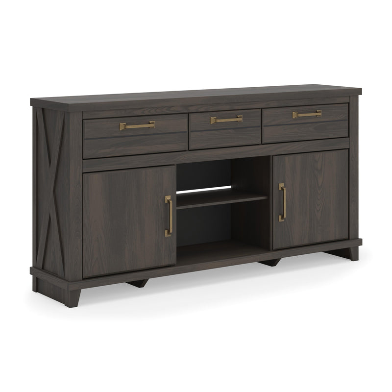 Brazen Valley Dark Brown 71" TV Stand - W2648-268
