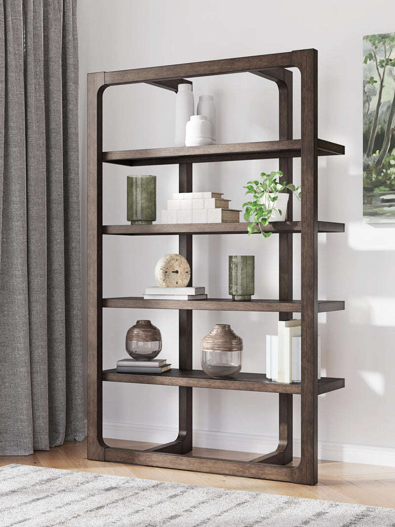 Breckington Dark Brown 76" Bookcase - H556-70