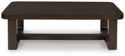Breckington Dark Brown Coffee Table - T856-1