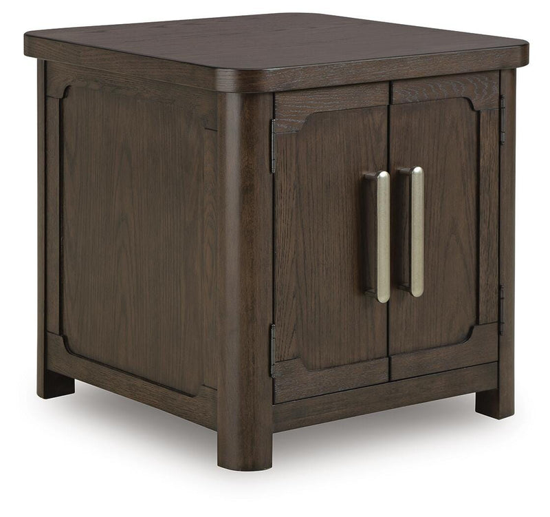 Breckington Dark Brown End Table - T678-3
