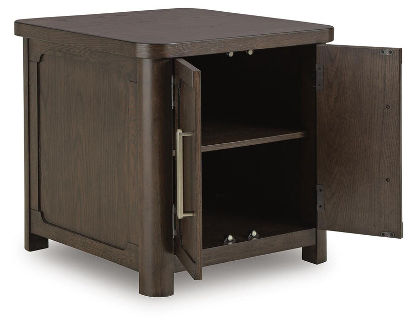 Breckington Dark Brown End Table - T678-3
