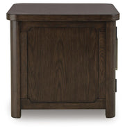 Breckington Dark Brown End Table - T678-3