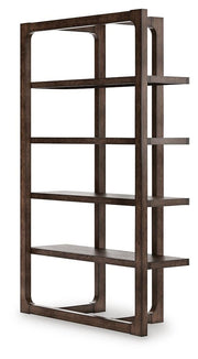 Breckington Home Office Desk with Chair and Storage in Dark Brown - PKG022067