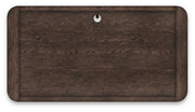 Breckington Home Office Desk with Chair in Dark Brown - PKG022066
