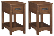 Breegin 2 End Tables in Brown - PKG008423