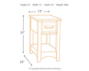 Breegin 2 End Tables in Brown - PKG008423