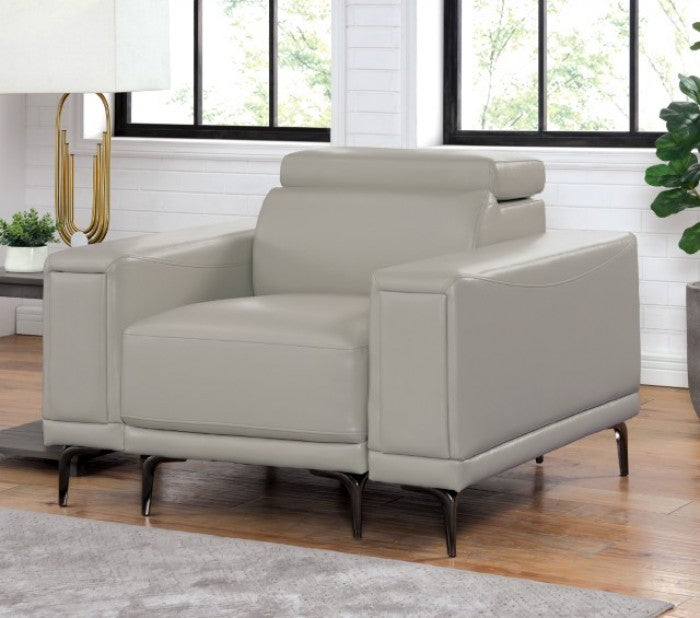 Brekstad Light Gray Chair - FOA6476LG-CH-PK