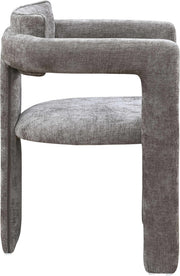 Brenda Chenille Fabric Upholstered Dining Chair in Grey, Set of 2 - 11084Grey-C