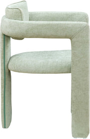 Brenda Chenille Fabric Upholstered Dining Chair in Mint, Set of 2 - 11084Mint-C