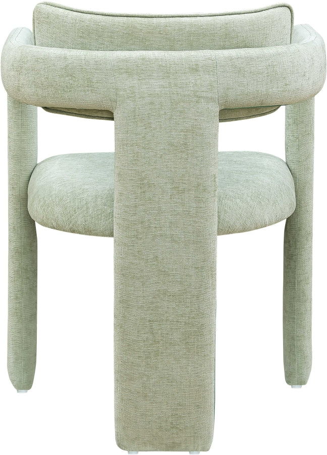 Brenda Chenille Fabric Upholstered Dining Chair in Mint, Set of 2 - 11084Mint-C