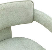 Brenda Chenille Fabric Upholstered Dining Chair in Mint, Set of 2 - 11084Mint-C