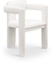 Brenda Vegan Leather Upholstered Dining Chair in Cream, Set of 2 - 11085Cream-C