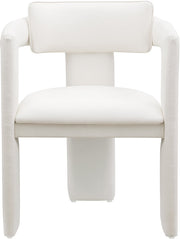 Brenda Vegan Leather Upholstered Dining Chair in Cream, Set of 2 - 11085Cream-C